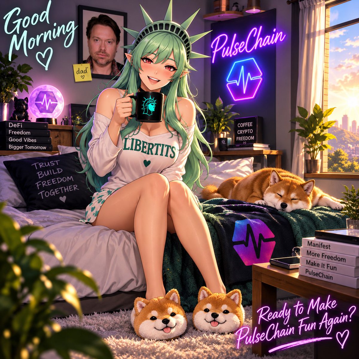 Veritatem_meam's tweet photo. @CrusherHODL Good morning ☕️
$LIBERTITS is ready to do her part,
#MakePulseChainFunAgain!!! 🫡

https://t.co/ODigAoBz3p

@Libertits_pls https://t.co/mnCnEIDO78