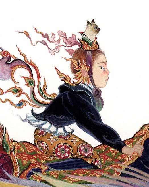 SrisurhaG's tweet photo. Hi. I’m SRI SU RHA, a Thai artist 🇹🇭
I retell local legends and folklore through contemporary art, blending traditional Thai culture with my own visual language. ✨ https://t.co/Te9hoP8sSb