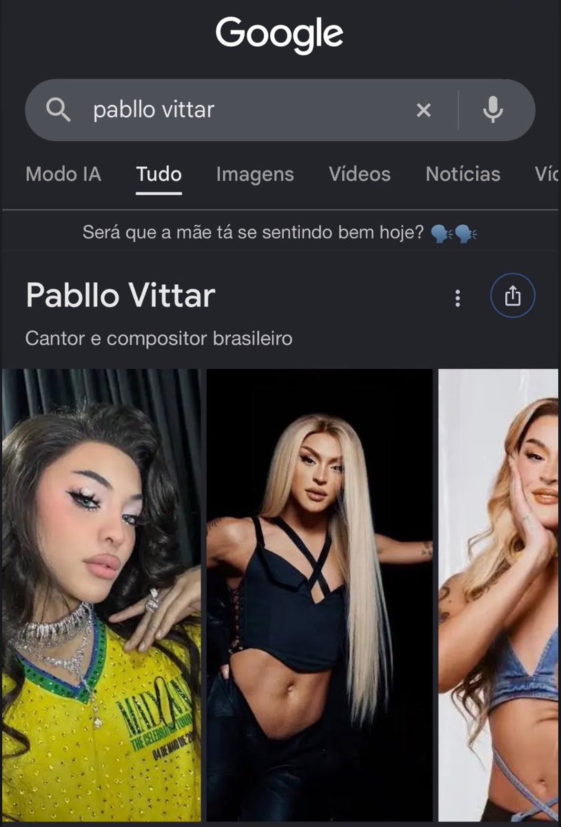 centraldapv's tweet photo. Já pesquisaram Pabllo Vittar no Google hoje? 👀 https://t.co/kEqycR766f
