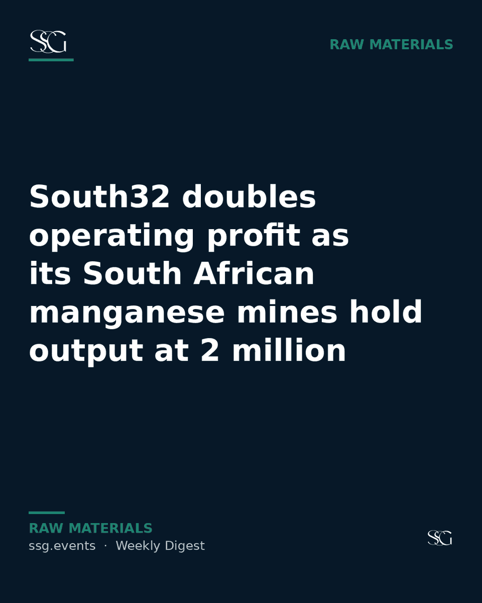 MM_SteelClub's tweet photo. ⛏️ South32 doubles operating profit as its South African manganese mines hold output at 2 million tonnes

#South32 #RawMaterials #GreenSteel #AustraliaSteel #Australia https://t.co/AtY5ibpvej