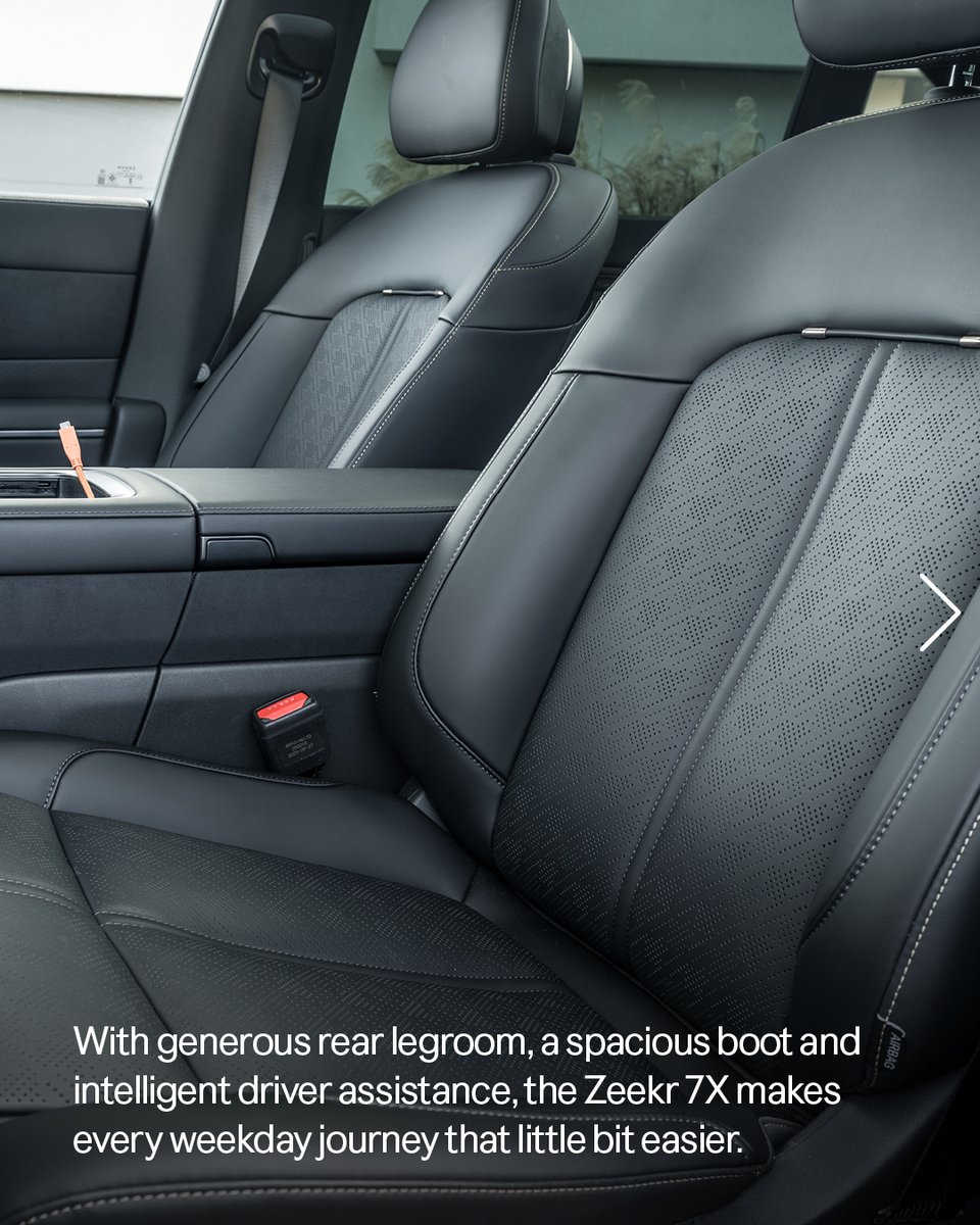 Zeekr_Europe's tweet photo. September brings the return of busy mornings. 

Zeekr 7X.

/

Zeekr 7X Energy consumption (combined): 19,9 – 17,7 kWh/100km (WLTP); CO2 emissions (combined): 0 g; CO2 class: A. 
#Zeekr #ZeekrEurope #Zeekr7X #EV #ZeekrPerformance https://t.co/8AwfREhC8l