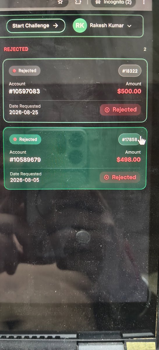 krakesh32's tweet photo. Hi everyone,

​Today, I want to share my recent experience with prop firms, specifically regarding QT Funded.
​I’ve been trading for over a year now. Like many traders, I’ve blown multiple accounts along the way, but this year things finally clicked.. https://t.co/5hCUkWFvno