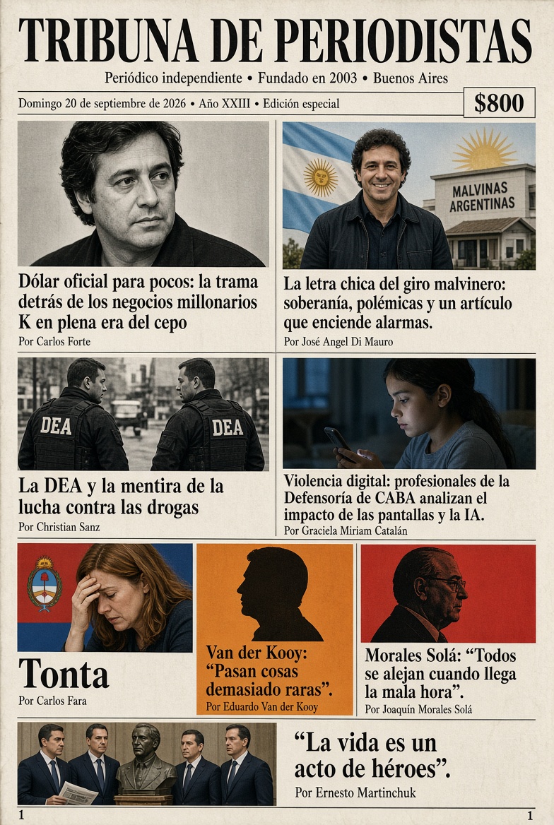 TRIBUNAcomar's tweet photo. Les compartimos nuestra tapa de papel de este domingo https://t.co/mLARJPBfy2