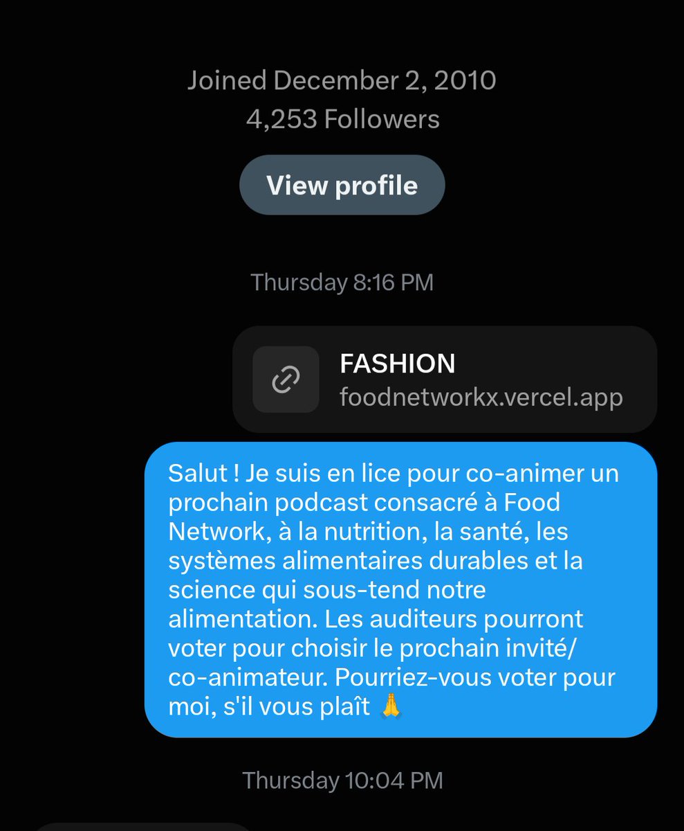 walter_h_black's tweet photo. Hello

J'ai été victime d'une tentative de piratage. À tous ceux qui ont reçu ce message de ma part ne cliquer surtout pas sur le ce lien.
Le message a été envoyé quand mon compte n'était plus sous mon contrôle. https://t.co/vTUhTe6s8V