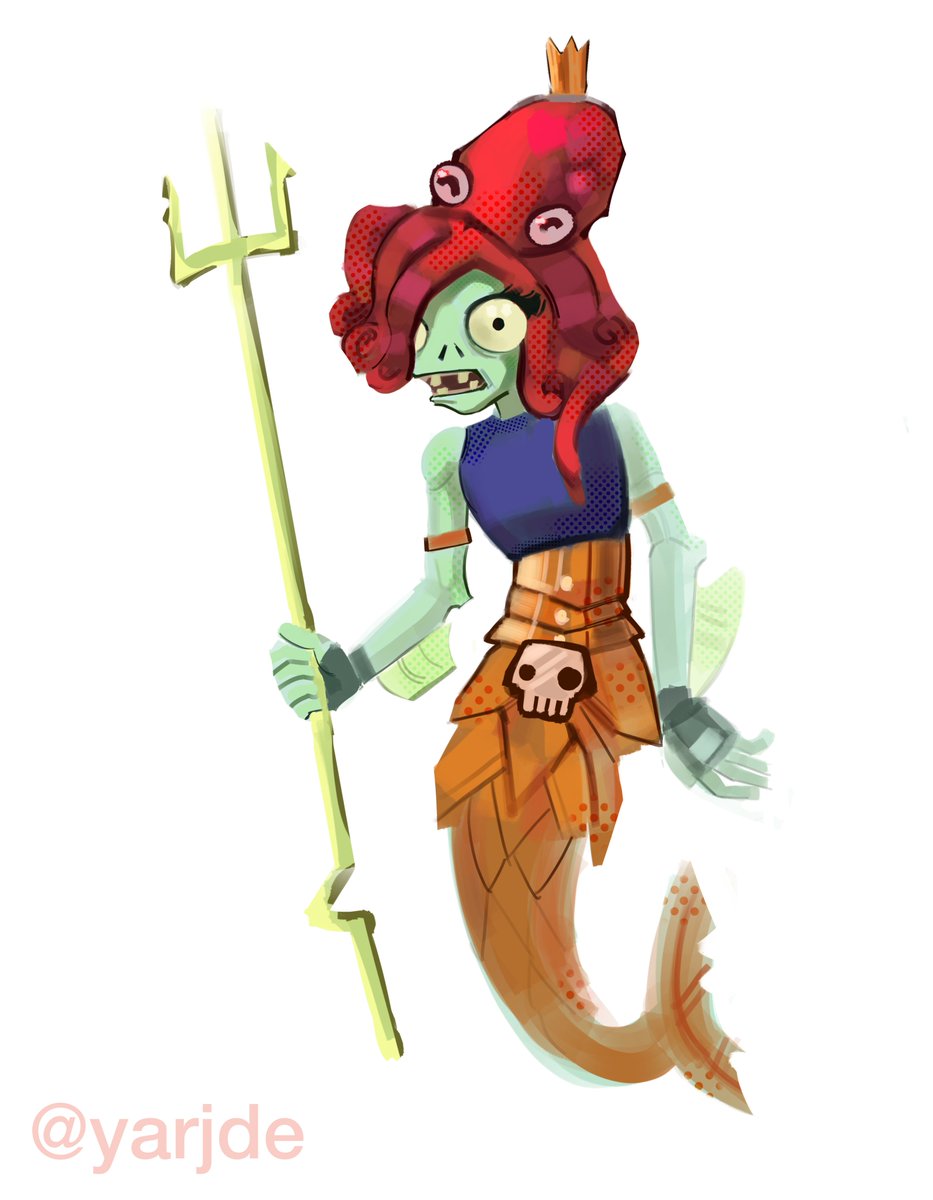 yarjde's tweet photo. neptuna🐙 #pvzheroes https://t.co/c1l4iMoTih