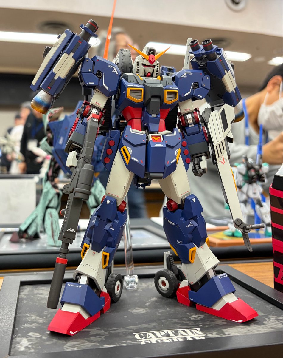 nozzy_1000's tweet photo. 福島市　模型サークルzelkovamodel's
@MKFRXH8fzvy4SbJ あきさんのキャプテンガンダム。機体のスタイルバランス、ヒーロー的カッコ良さ抜群でした。
RRM入賞作品を作り出す凄腕です。 https://t.co/wGh092rGXc