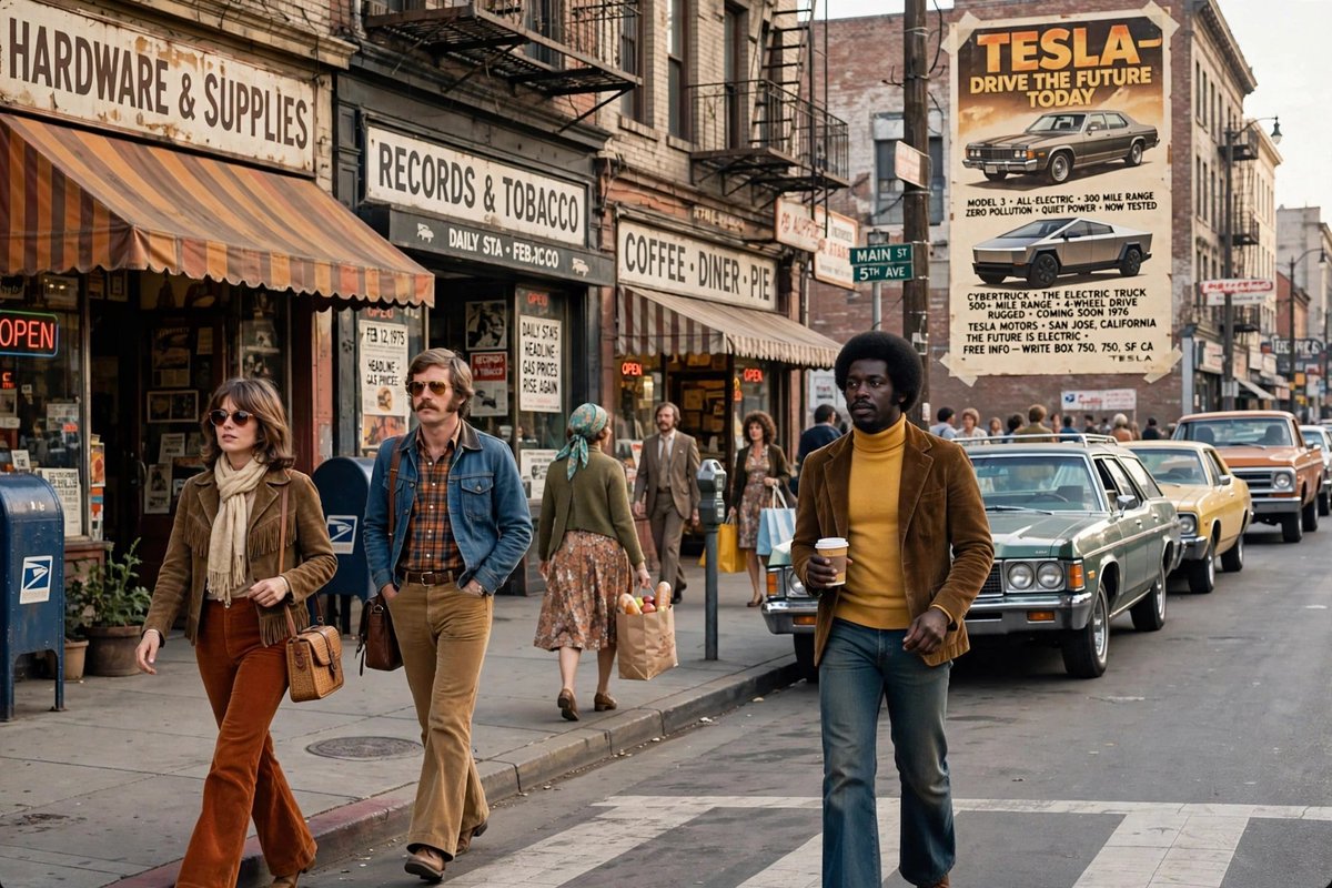 Happy_3g's tweet photo. This is a picture from 1980.

 But what is the one thing in it that does NOT belong to that era? https://t.co/okakDyAUHa