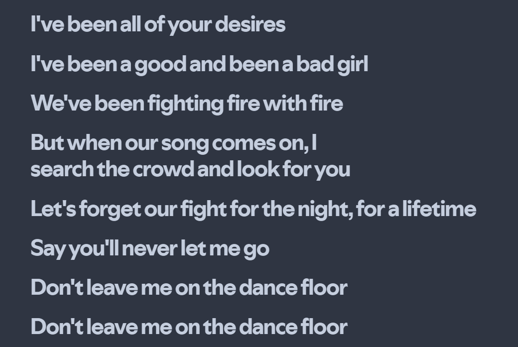 MilkPls68's tweet photo. I keep thinking about this tweet and the words filtered keep echoing in my head, how you saying that when you got stuff like fucking loose you on the dance floor and yes on this album. Not her fault you ain't a real #LOVER https://t.co/JsTUqCr6Uu