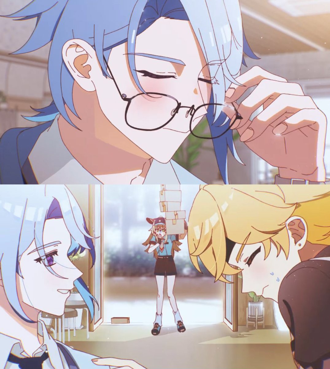 _SoRae's tweet photo. Cuties!! Thomato in 2026 😻😻
Kirara keeps startling them when they're close pls 😭😭 

Hoyofair / DAMA https://t.co/vqLfYNkbO9
