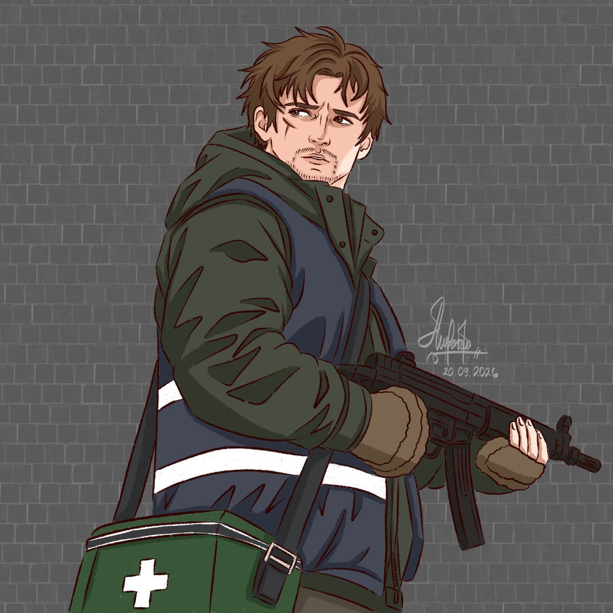 perfectgradient's tweet photo. Pausing the RE A-Z challenge for 1 second because I HAD to draw Bryan from the new Resident Evil movie! 🎬🔥 

​#ResidentEvil #ResidentEvilMovie #BryanHodukavich #ResidentEvilFanart #ZachCregger https://t.co/lGb10vbGUl