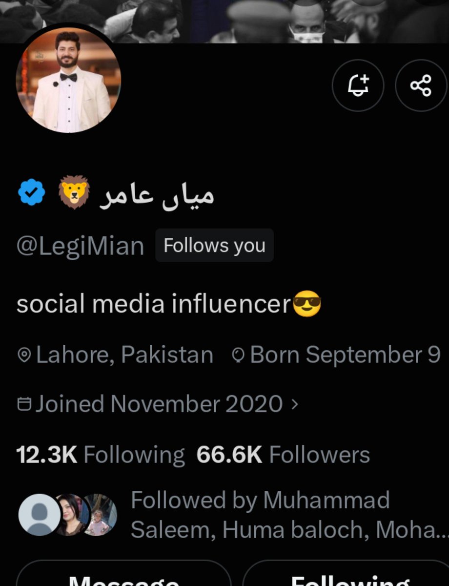 22Abrajpt's tweet photo. جزاک اللہ عامر برو فالو پیک کر کے  میری حوصلہ افزائی کے ❣️❣️🥀
@LegiMian https://t.co/NdChgP0SXE