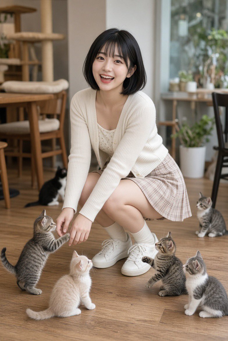 mihane0505's tweet photo. ネコまみれ🐈

#AIart️️️️️️️️️️️️️️️️️️️️️️️️️️️️️️️️️️️️️️️️️️️️️️️️️️️ #AIgirl #AI美女 #AI https://t.co/abZ64BEmNH