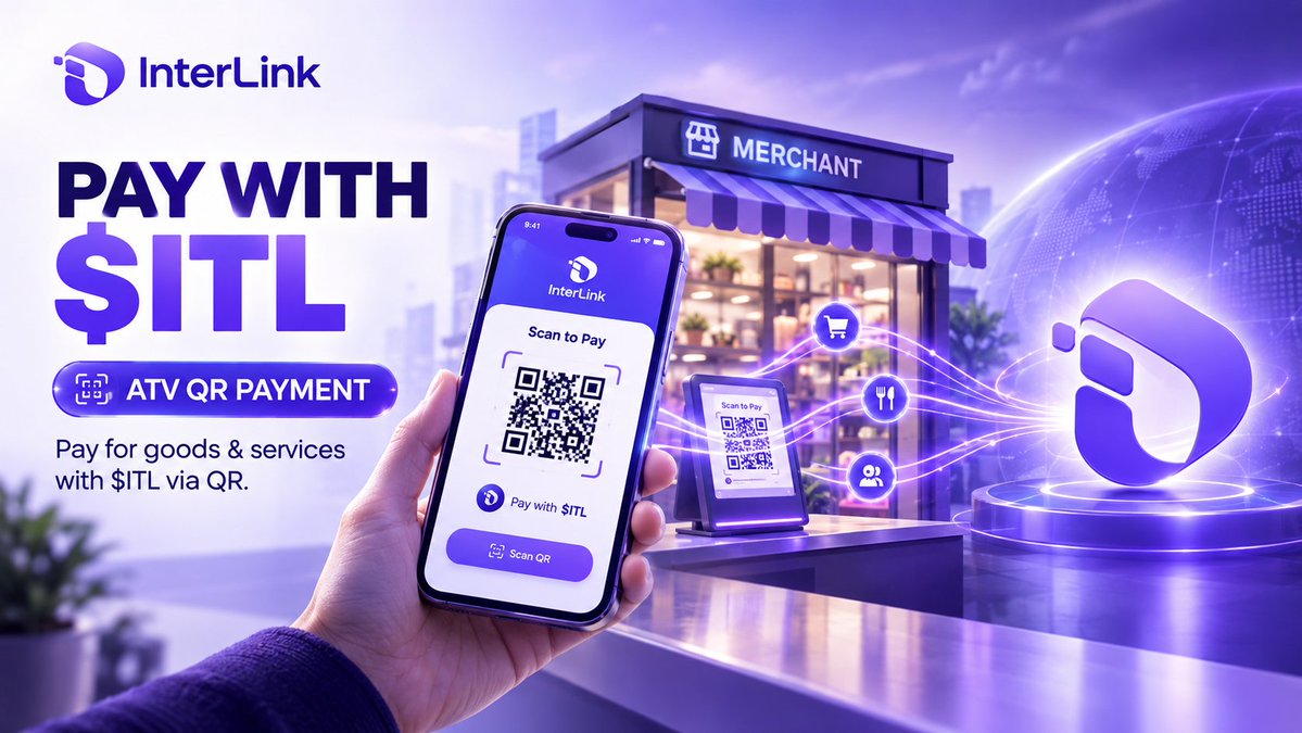 amdadullahg55e's tweet photo. ⚡ Pay with $ITL.

ATV QR Payment is designed to let users pay for goods and services directly with $ITL through QR-based transactions.

#InterLink #ITL #ATV https://t.co/IH7fLkgkrR