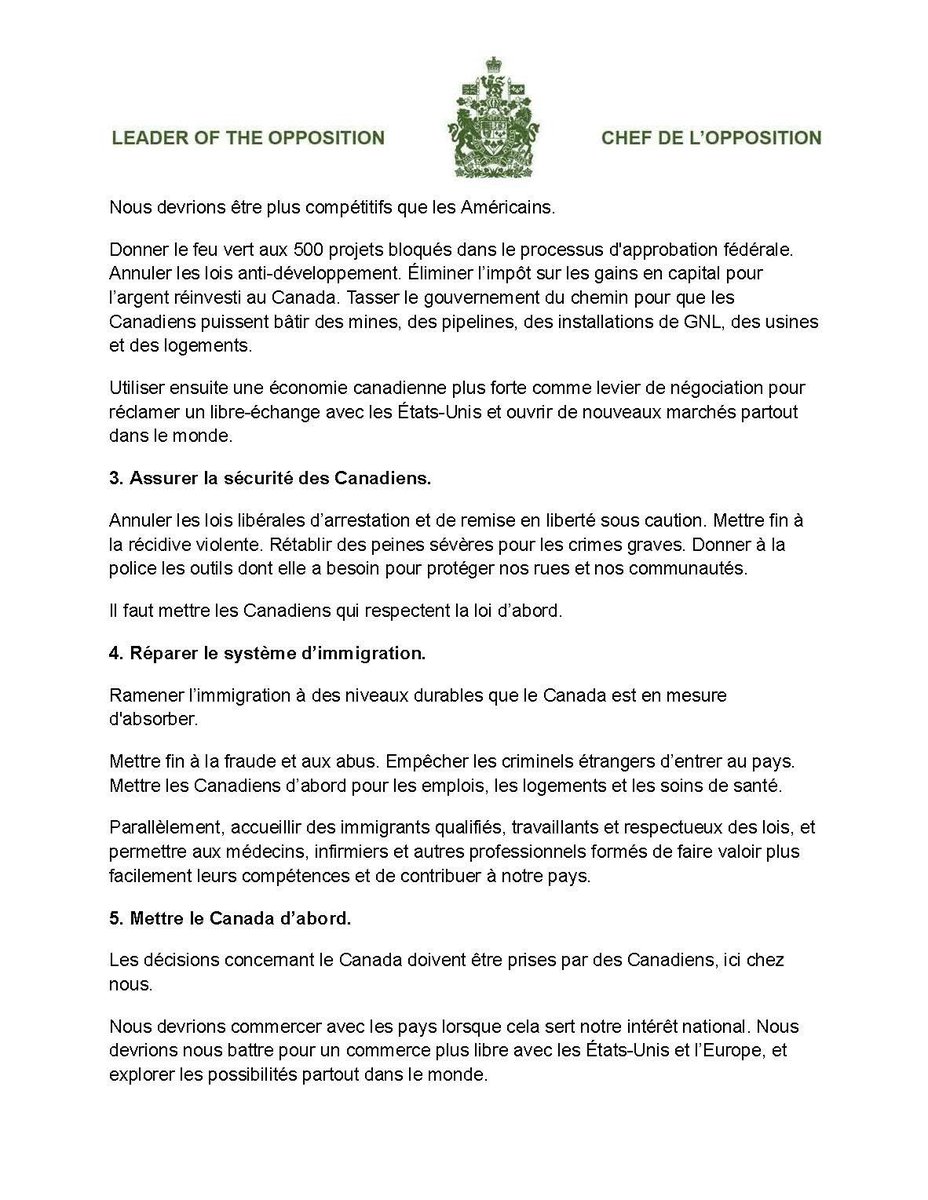PierrePoilievre's tweet photo. Les libéraux sont déconnectés de la réalité.

Les Canadiens n'ont plus d’argent.

Cette session d'automne doit être consacrée aux résultats, pas aux discours, pour vous faire économiser de l'argent, protéger votre emploi, assurer votre sécurité, réparer l'immigration et mettre notre pays d’abord.