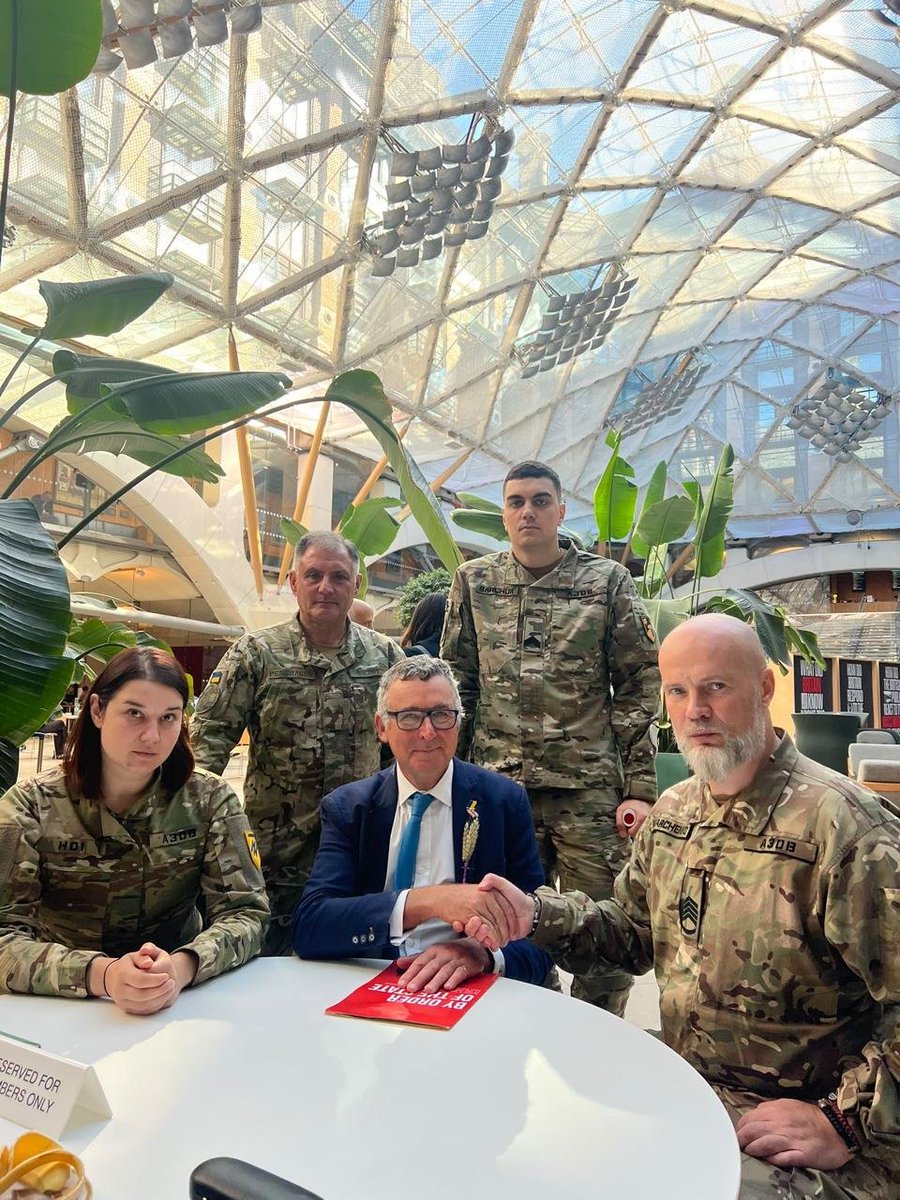 JackLopresti's tweet photo. Last week I went back to Parliament; it was an honour to be there with some of my fellow Azov soldiers. Over two days, we held a series of cross-party meetings with MPs and Peers, where we highlighted and discussed the issue of the treatment of Azov prisoners of war, who are being tortured, starved, and in some cases murdered whilst in Russian captivity. Azov POWs are being deliberately withheld from prisoner exchanges. There are still over 600 brave defenders of Mariupol in captivity who have been held for over four years. We also had discussions on the care of Azov veterans and serving personnel, something which Azov does extremely well and are expert at.