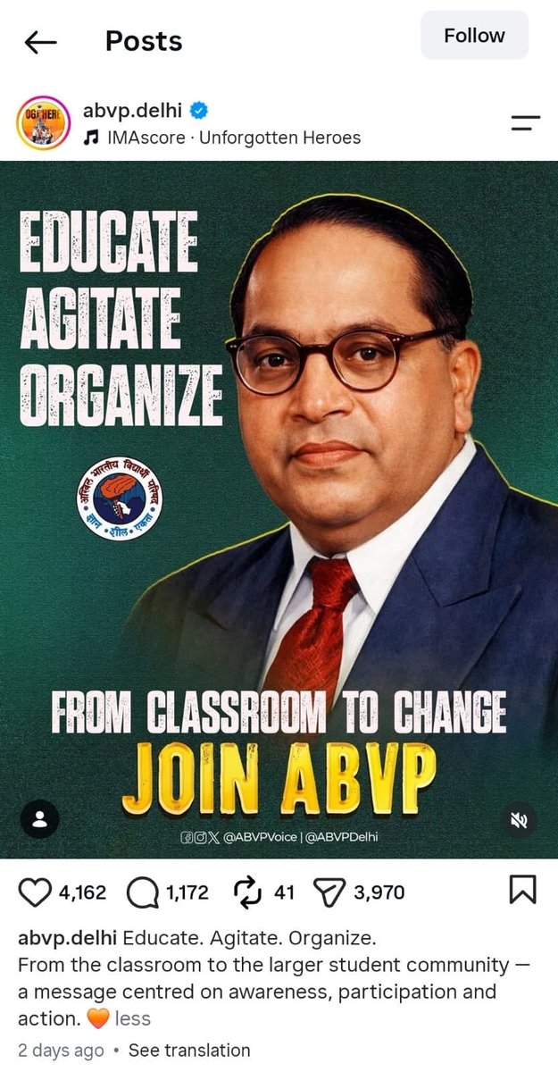 neha_laldas's tweet photo. ABVP Instagram page BTW!! https://t.co/3mUaC4UL1R