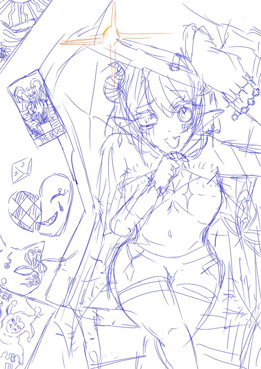 im3391084's tweet photo. ラフ　#OC https://t.co/75OyUPBg0p