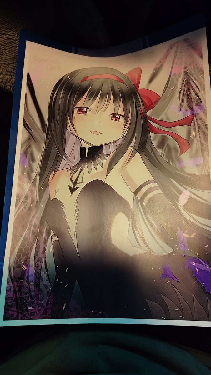 IGNITENINEBALL's tweet photo. 遥さん作（@magica1227）まどマギのネップリ
購入させて頂きました。ワス先輩が追加されてたのワスれてて先程滑り込みセーフでした。
初めて最寄りローソンのコピー機のインクを切らさせた体験
と、普通紙サイズも欲しかったけど時間が無くて��魔ほむらさんしか選択時に選べなかった事がちょっと悔しい https://t.co/TVV1JExq2T
