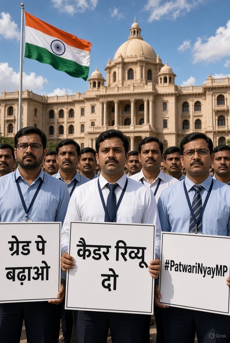 KaneriyaSubhash's tweet photo. #swamitvmp
@DrMohanYadav51 @CMMadhyaPradesh @RevenueDeptMP 
@KaranSinghVerma

स्वामित्व रजिस्ट्री में पटवारियों को निष्पादक ना बनाया जाए और 
सबसे पहले #समयमान_वेतमान और #ग्रेड_पे पद के अनुसार किया जाए।

पटवारी एकता जिंदाबाद
पटवारी एकता जिंदाबाद
पटवारी एकता जिंदाबाद ✊✊ https://t.co/Bt5qf0G6zL