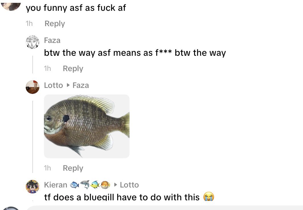 FishsPencil's tweet photo. This isn’t even that funny but this might be my favorite tiktok interaction yet https://t.co/bU3VHLdoA8