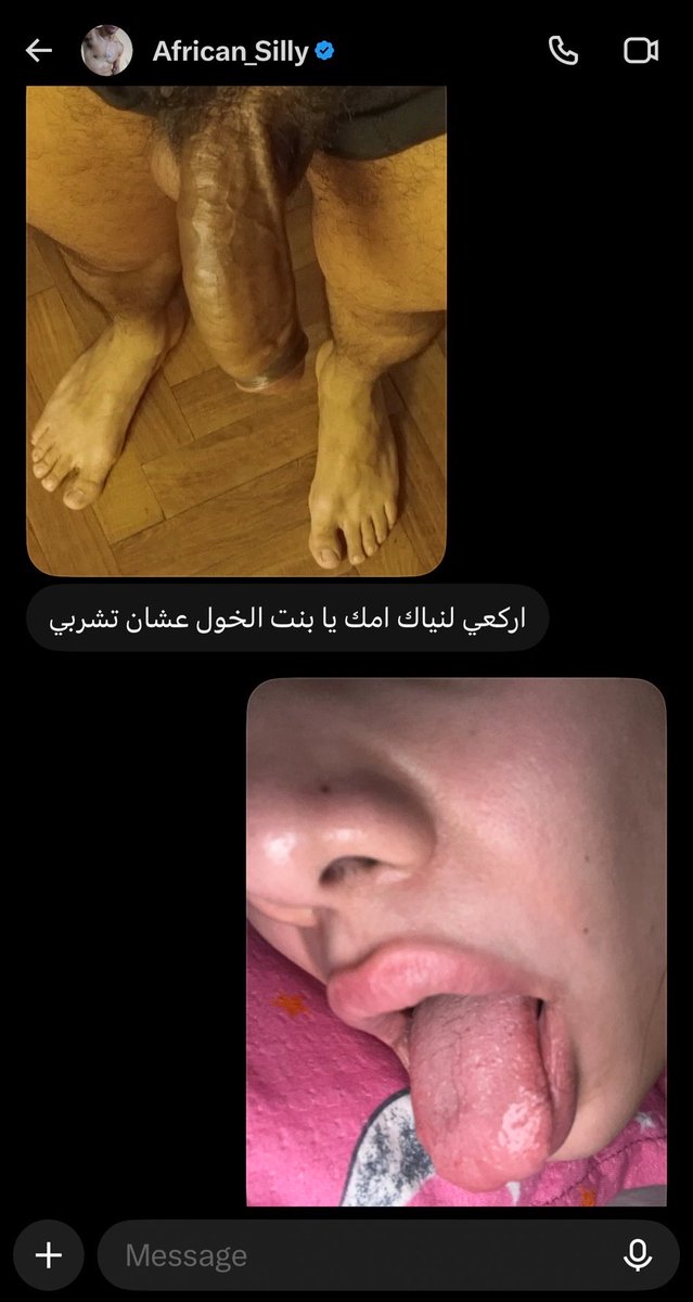 AfricansillyY's tweet photo. She likes to drink daddy’s pee, hhhh https://t.co/L0kqnd5Vhx