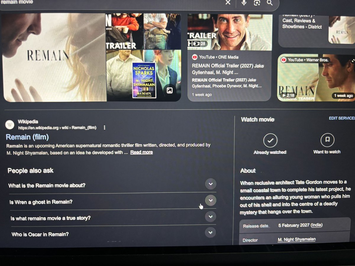 Varthdaperr's tweet photo. Jake Gyllenhaal X M Night Shyamalan at the start of 2027🤯

First day First show we’ll be there no matter what!! https://t.co/jX5RLsdcwN