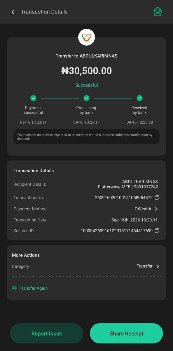 Abdulnasxeb's tweet photo. This is complete nonsense! @CeliaWallet  I made a ₦30,500 Naira transfer to my Celia virtual account on 16/09/2026. My bank account was successfully debited, but the funds have not appeared in my Celia wallet, which still shows ₦0.00. My KYC is fully completed. Username:aknas99 https://t.co/CjK4oAMp5I