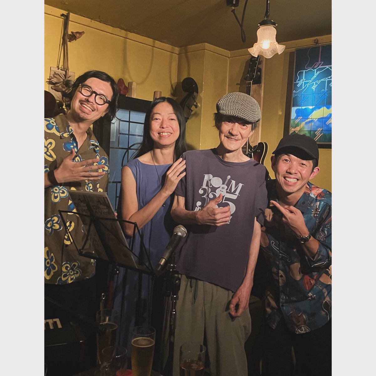 kazukioe's tweet photo. 2026/9/19(Sat)
Oh Yeah!＠京都 木屋町 Room335
 
大江愛さんのwarmなウッドベースとボーカル、key.濱ちゃんの揺るぎない安定感！
そしていつもお世話になっているマスター山口さん、スタッフの佐野さん！
いつもお越しいただいているお客さん、
そしてこの日初めてお会いした方々！🇺🇸🇨🇳🇰🇷皆さん⇩ https://t.co/LsknLITHZE