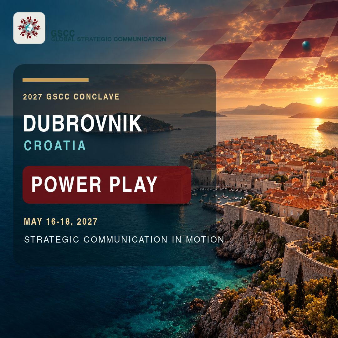 GlobalStratComm's tweet photo. Dubrovnik's history of diplomacy, negotiation, trade, information, reputation, and international networks makes it a fitting setting for the 2027 GSCC Conclave theme: Power Play. Join the conversation in May 2027. #GSCC https://t.co/h6Re5u3u3T