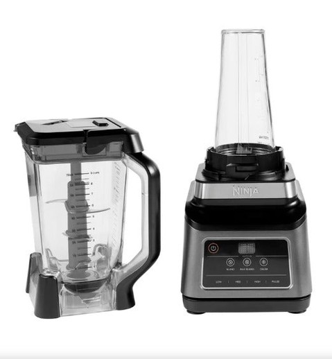 AnnetteMckqh2's tweet photo. Blend like a pro with the Ninja BN750 Duo Plus 2-in-1 Blender. Its 1400W motor, stainless-steel blades, 72oz pitcher, 24oz cup, and Auto-iQ programs make smoothies, soups, and sauces effortless. Get yours for ₹45000. 00. https://t.co/csDEu3GLha