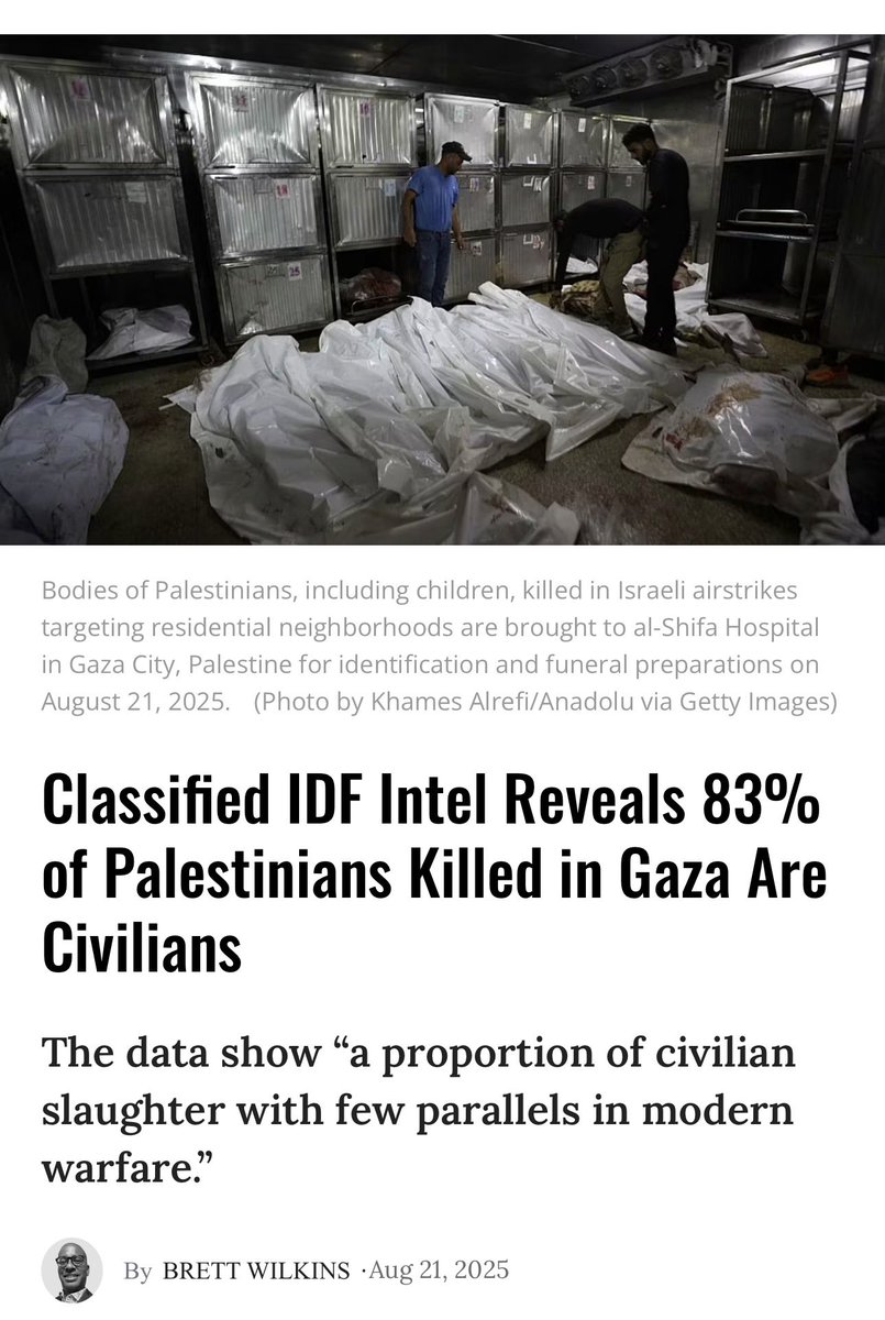 NeuwirthVivian's tweet photo. @WrWwlt @netanyahu Israel massacred 73,900 Gazans including 24,000 children. 83% were confirmed unarmed civilians. IDF doesn’t know the difference between a terrorist and a child. #CollectivePunishment #Apartheid #WarCrimes https://t.co/2aGc8NGad1