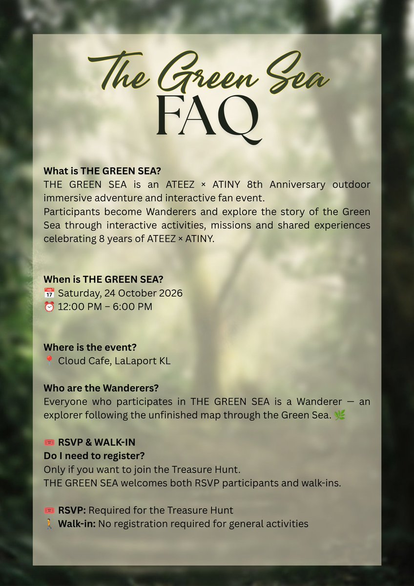 aporiaviii's tweet photo. 🧭 THE WANDERERS’ GUIDE HAS BEEN RECOVERED.

Before entering the Green Sea, here’s what every Wanderer should know.

📜 Read before beginning your journey.

#TheGreenSeaAwaits #TheGreenSea8th #ATEEZ #ATINY https://t.co/7sAoXr4lqa