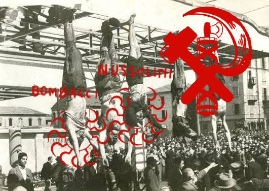 RedPrometheus9's tweet photo. Why do they always omit the names?
Nicola Bombacci hung next to Mussolini.

The two greatest socialists of Italy hanging in one place, and only traitors to the cause cheer.

Bombacci was:
Il Lenin di Romagna

Mussolini was a "first rate man" according to Lenin:
Il Lenin di Italia https://t.co/yfu2sdtwrH