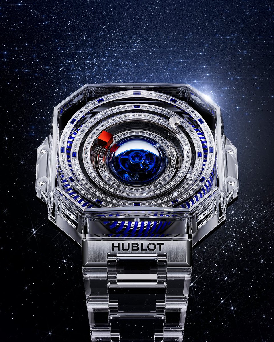 Hublot's tweet photo. Hublot x Jeff Koons: A groundbreaking collaboration! The MP-14 Origin fuses high horology with contemporary art, transforming what we know of time. Experience this unique partnership: https://t.co/s7tP3luZ4W

Ref. 914.NJ.0100.JX.9941

#Hublot #JeffKoons https://t.co/3TJRqz4r7l