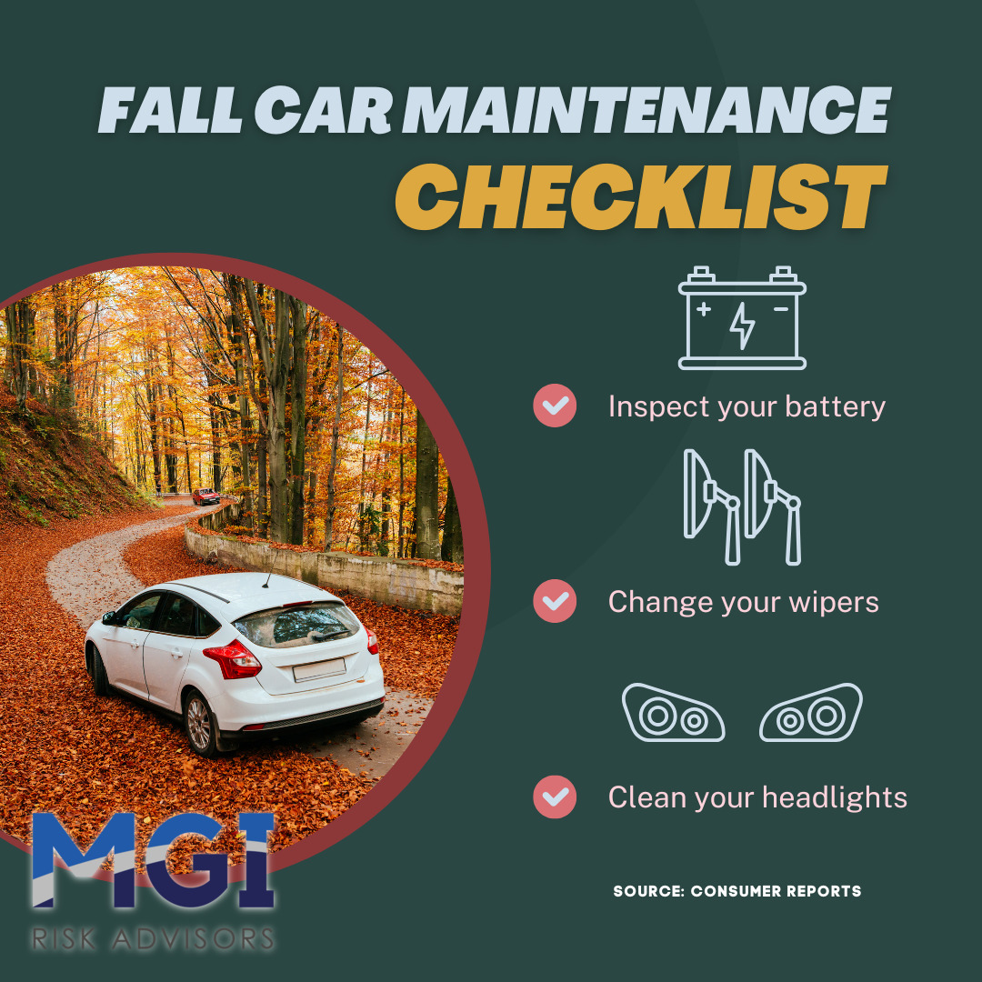 MGIRisk's tweet photo. Is your car ready for the fall season?
#autumn #auto #MGIRiskAdvisors #MGI
Visit our website at https://t.co/3cUJviDNci https://t.co/jEwFyJbAhj