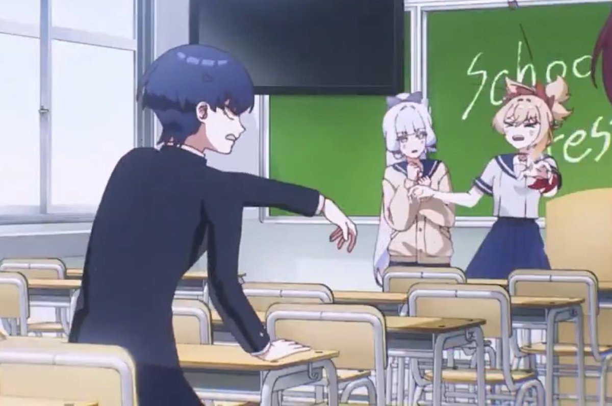 reinyskies_'s tweet photo. THE WAY THAT THIS IS HOW I EXACTLY IMAGINE HIGH SCHOOL SCARA AU WOULD BE https://t.co/D9sQurKGNH