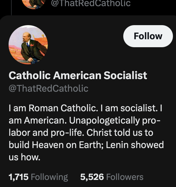 SylviasLibrary's tweet photo. "I am catholic" "I am pro-life" "I am American" lmfao https://t.co/ENab0sPq0F