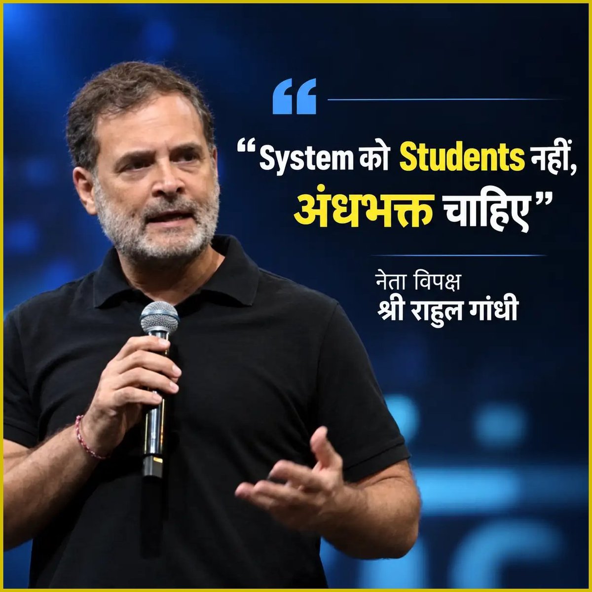 KumarSa66830409's tweet photo. BJP-RSS के सिस्टम को 👇
स्टूडेंट्स नहीं, अंधभक्त चाहिए

#ChhatronKiGoonj @RahulGandhi https://t.co/CE3SQa5eV1