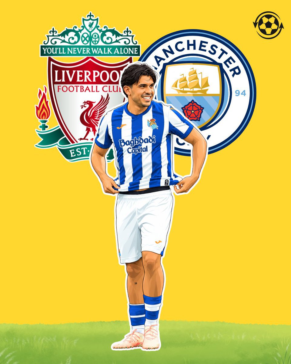 betsodds_'s tweet photo. 🚨 Liverpool and Manchester City are among several Premier League clubs monitoring Real Sociedad full-back Jon Aramburu.

The versatile Venezuela international, who can play on either flank, is valued at around £50M by the La Liga club. https://t.co/nbGTn1475n