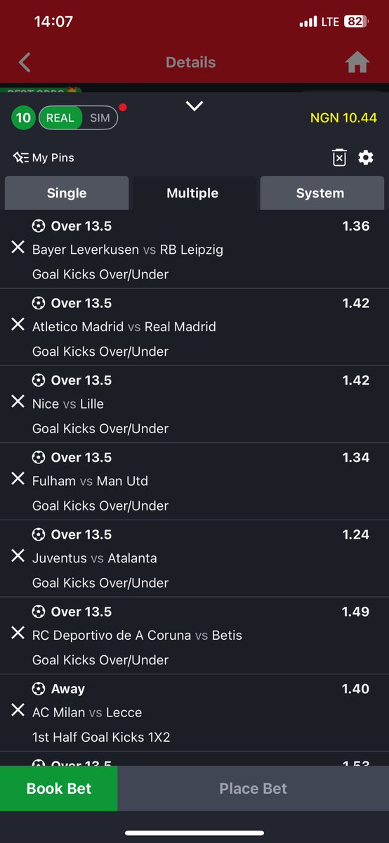 TipsColective's tweet photo. JBZNS5
Bet on goal kick 
Bet of the day stake wisely 🔞✅🫡 https://t.co/E4m7TVDFAq