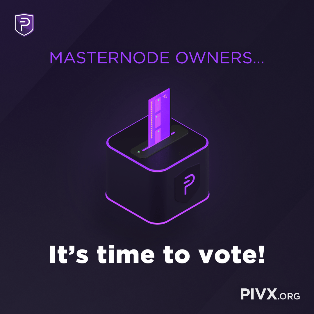 PIVXcommunity's tweet photo. WE have a lot of new $PIVX Masternode owners who smartly invested in one knowing they will receive 11.92%* rewards. 
YET, #DYK that it isn't just an investment?
You now have the power to decide on #PIVX's future by #Voting!  try it out!
👀 ➡️ https://t.co/tdBtOGCRpl 🗳️ https://t.co/pkrA46RWLL