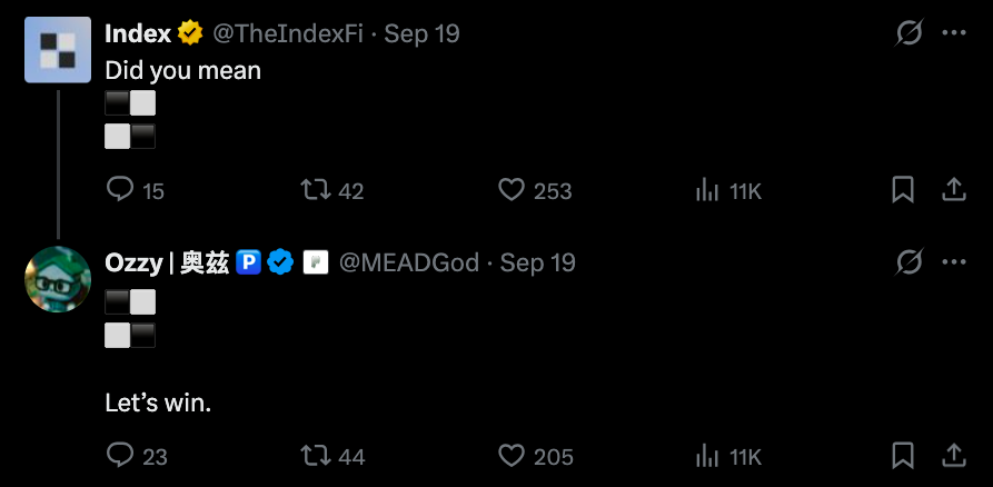 RealAlexBob's tweet photo. $PONS + $INDEX - STRONGEST BET ON RH

Pons can now launch tokens against custom assets, including RH stocks

New meta:

- AI meme vs an AI basket
- Chip meme vs semis
- Tech meme vs Mag 7

Blend listed the other side: Mag 7, AI, chips, stock + meme baskets

PONS creates the speculation
INDEX turns it into stock exposure

Launch fees go into PONS buybacks
Index fees buy stock tokens for holders

@MEADGod is already in @TheIndexFi threads hinting at a collab

PONS fees are slipping and need a catalyst

The timing with INDEX is too clean to ignore
