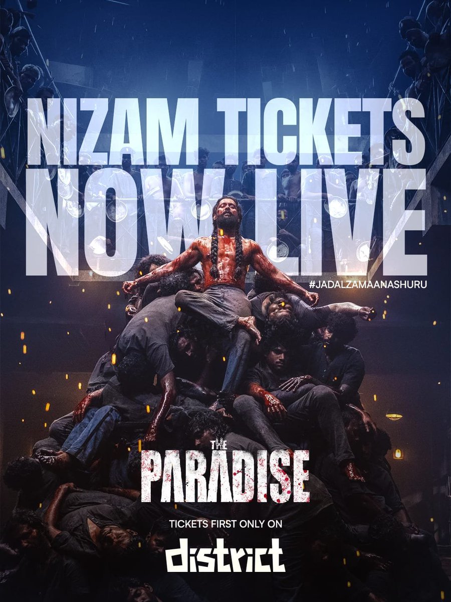 Bolly2Hollywood's tweet photo. #TheParadise 50 TICKETS FOR MY FOLLOWERS 🔥❤️

BIG GIVEAWAY 🔥 
Follow @Bolly2Hollywood 
Retweet and Comment your area With Showtime 

I'll giveaway ticket 🎟️ 
Winners Selected Randomly 👍 Natural Star #Nani ✨ https://t.co/Z238rG88r3