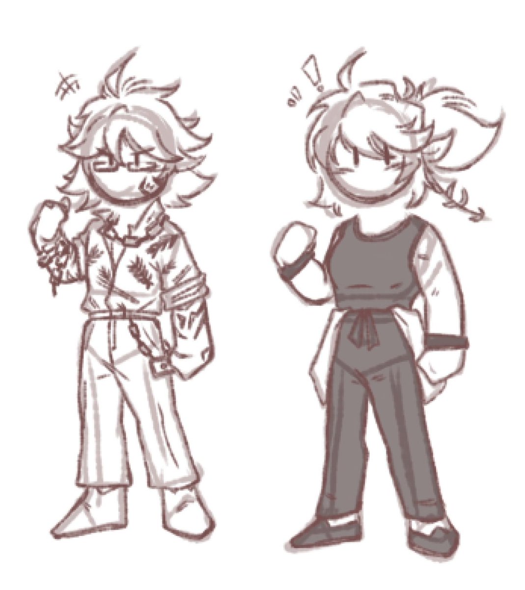 Zuru_Zui's tweet photo. little sticker i made for the rejuv dev stream and a doodle of the outfit !! (don't mind axel he's on a vengeance) #qnacollab #pokemonrejuvenation https://t.co/H9NfdQnvBN