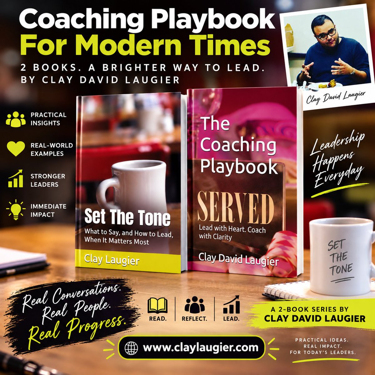 BooksofMonth's tweet photo. Unlock leadership that actually *works* in 2026. Clay David Laugier’s **Coaching Playbook For Modern Times** is the upgrade your team deserves.  
👉 https://t.co/MqHfdbCibv https://t.co/q2MD4OPK24