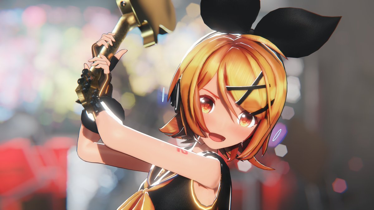 NyankoMMD's tweet photo. 🧡🤍🧡 https://t.co/Q7ww7xmNke