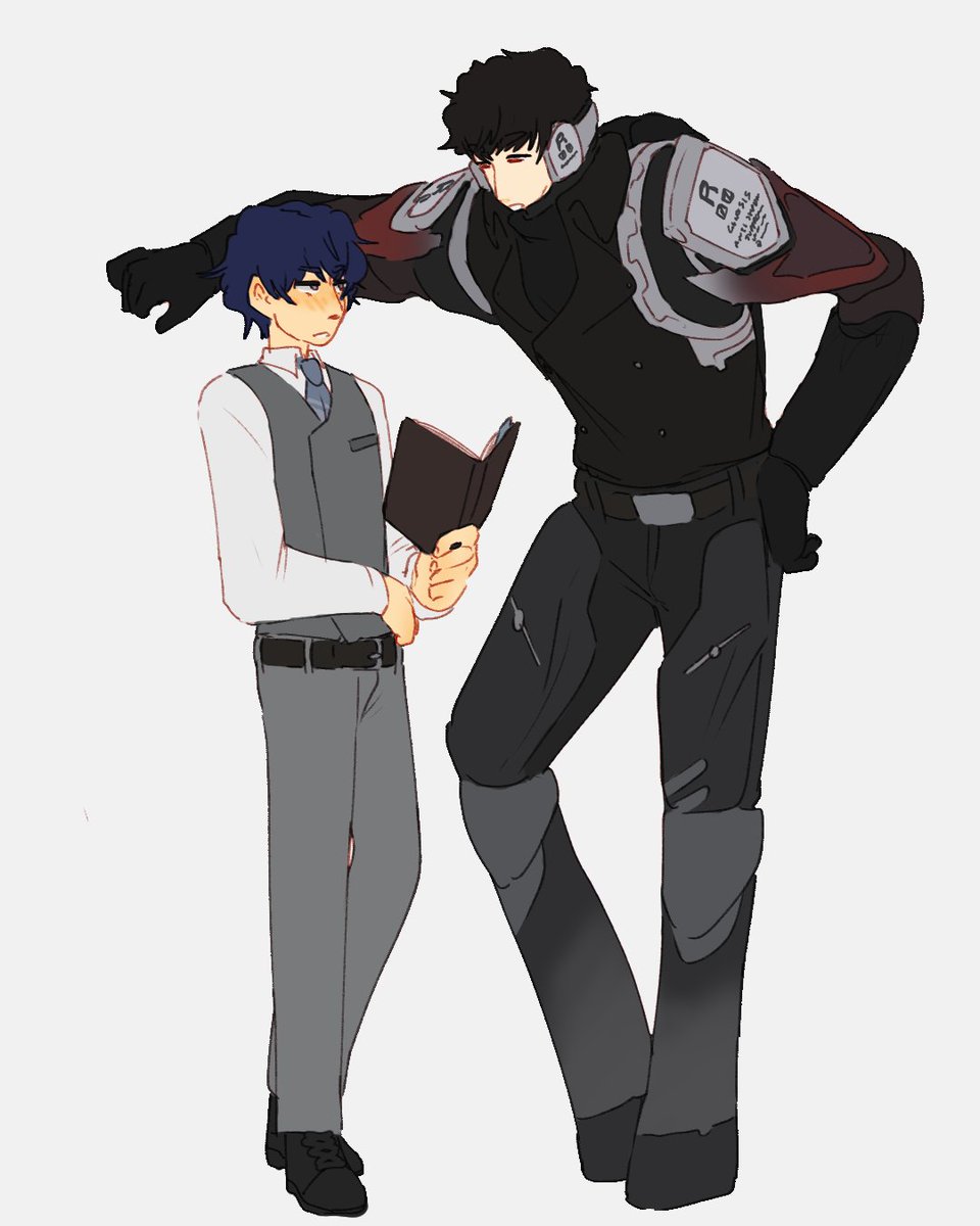hypogryffin's tweet photo. #PRPM2026 day 19: opposites // [shirokuro]
this is for me and the two other people who have read detective naoto https://t.co/fcB38MhYXF