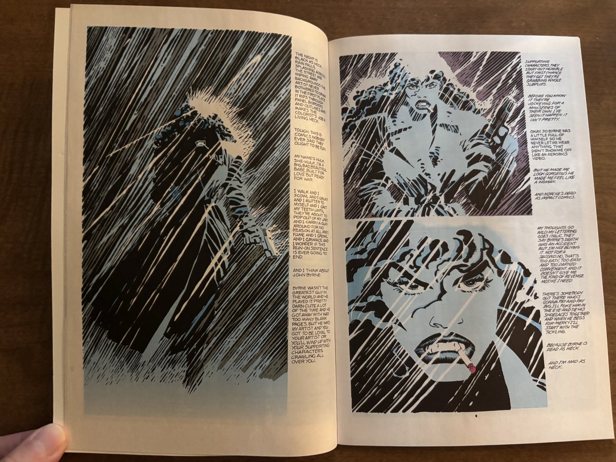 CanaDaBear1701's tweet photo. For #SheHulkSunday I thought I'd feature my She-Hulk issue 50 which showcased an artist guest list that included Frank Miller, Adam Hughes, Walt Simonson and many more. John Byrne too of course. π
#MyComics
@Comicmandan3
@SudduthPhillip https://t.co/RsgaXiwtDQ