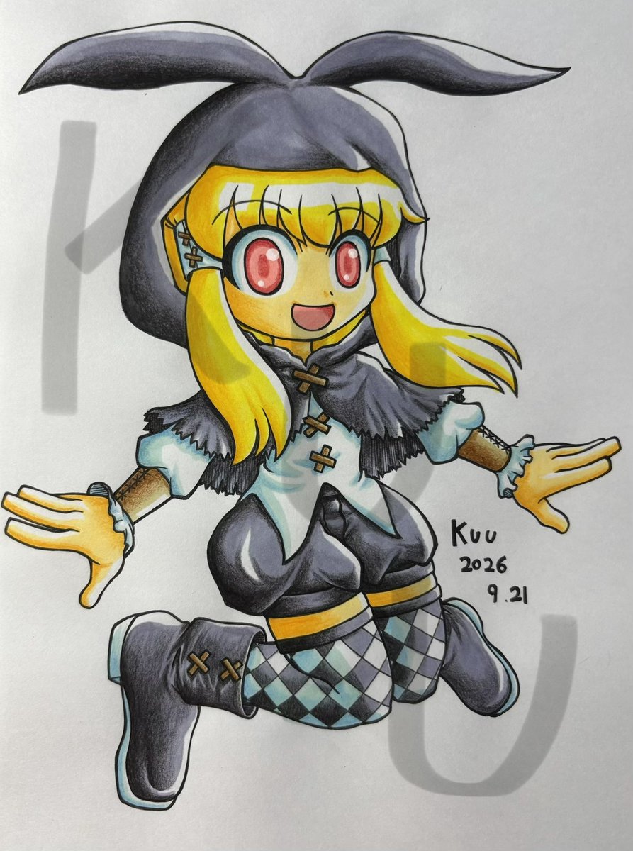 adk_deco's tweet photo. 昨日のヤツをdrdrと仕上げ。
時間的にも画材状態的にもまぁこんなモンでヨシとしときませうさ。 https://t.co/6fwItjE1Ro
