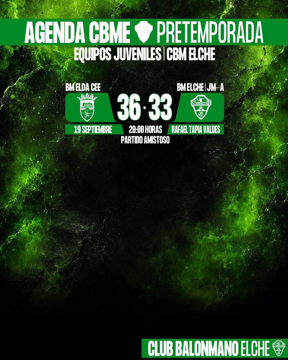 cbm_elche's tweet photo. ð© ð¥ððŠðšðð§ððð¢ðŠ | ðððŠ #CBME | #PreTemp2026
ð
ððŽ ð®ð¹ ð®ð¬ | Septiembre 2026
â¹ïž Repasa los ðºð®ð¿ð°ð®ð±ðŒð¿ð²ð ð±ð² ð³ð®ðð² ð±ð² ðœð¿ð²ðœð®ð¿ð®ð°ð¶ðŒÌð» ðð²ð¿ð®ð»ð¶ð²ðŽð® obtenidos por nuestros equipos de base #CBMElche durante el fin de semana.
ð© #AlmaGuerrera ð©